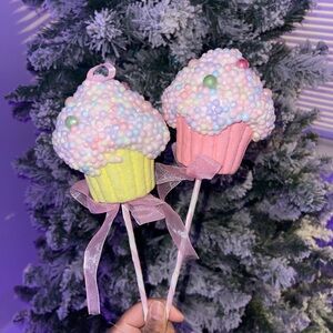 Colorful Cupcake Party Picks